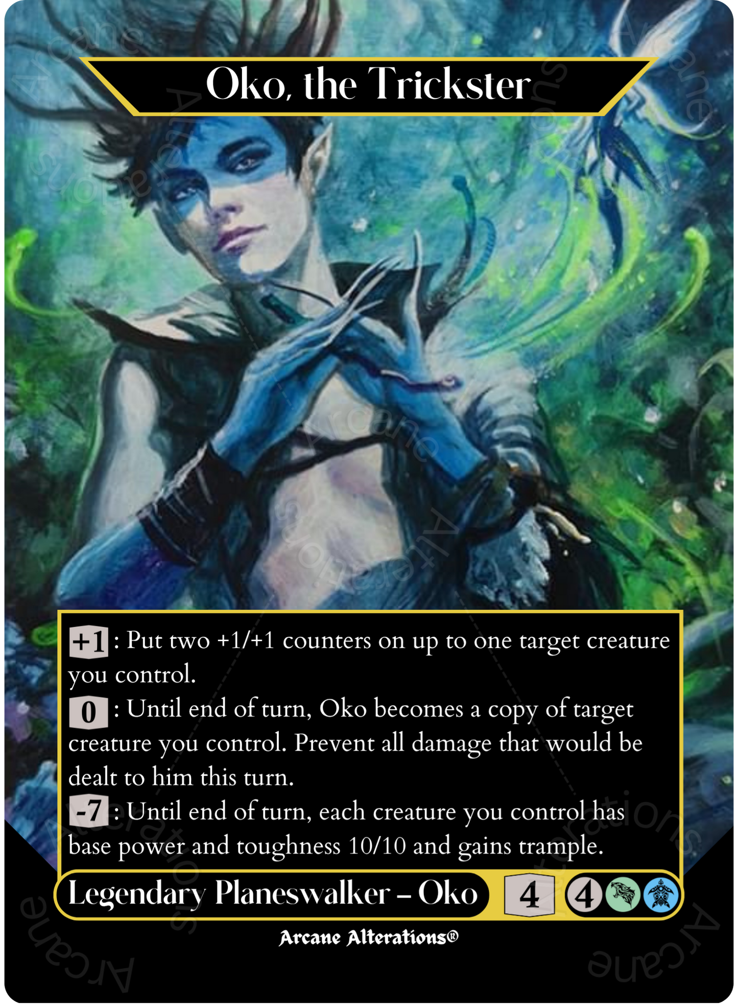 Oko, the Trickster - Full Art Altered Art Custom Proxy Cards