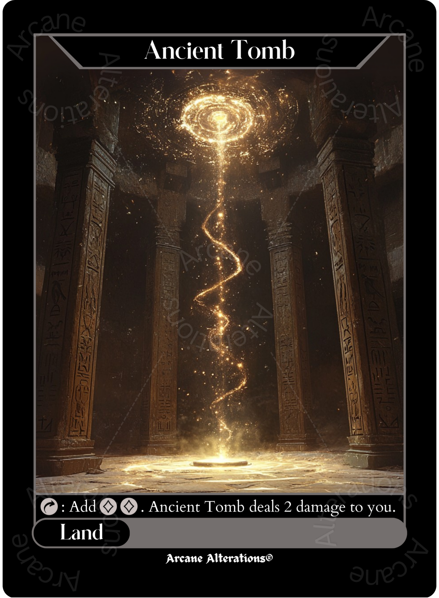 Ancient Tomb - High Quality Altered Art Custom Proxy Cards