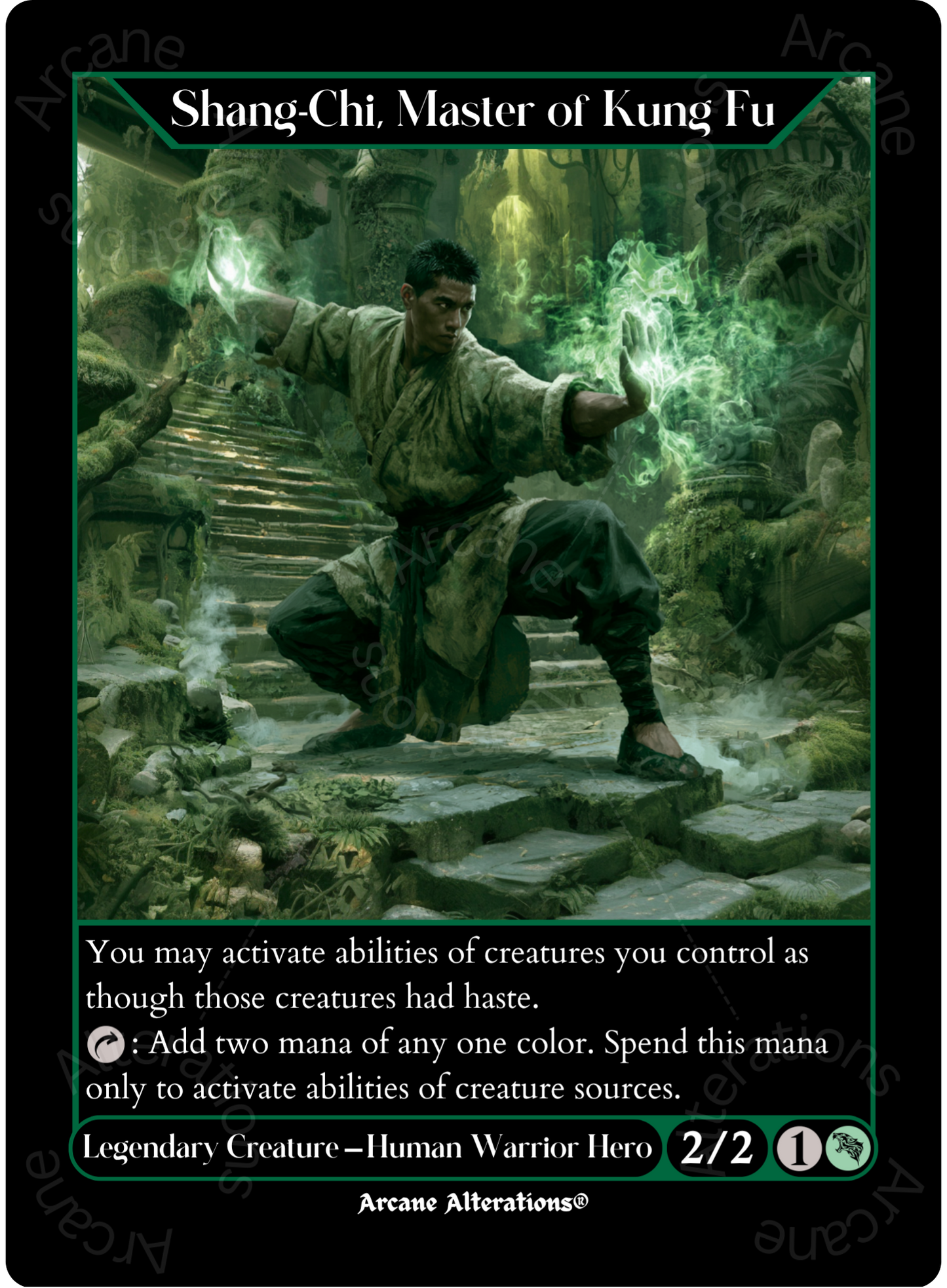Shang-Chi, Master of Kung Fu - High Quality Altered Art Custom Proxy Cards