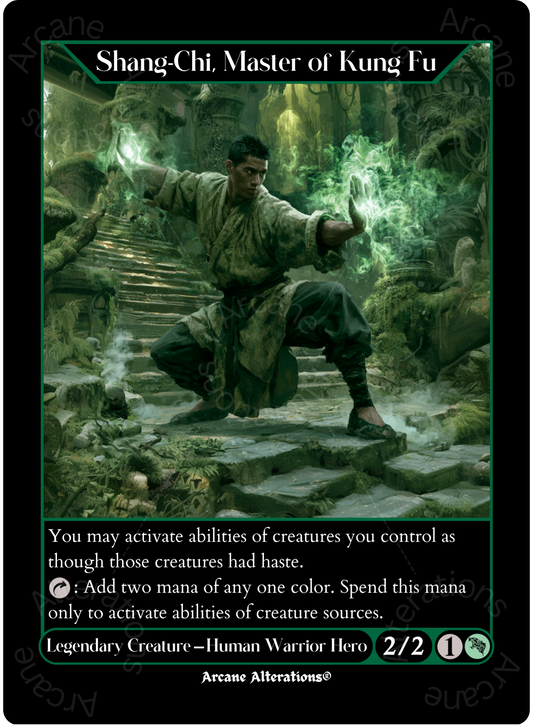 Shang-Chi, Master of Kung Fu - High Quality Altered Art Custom Proxy Cards