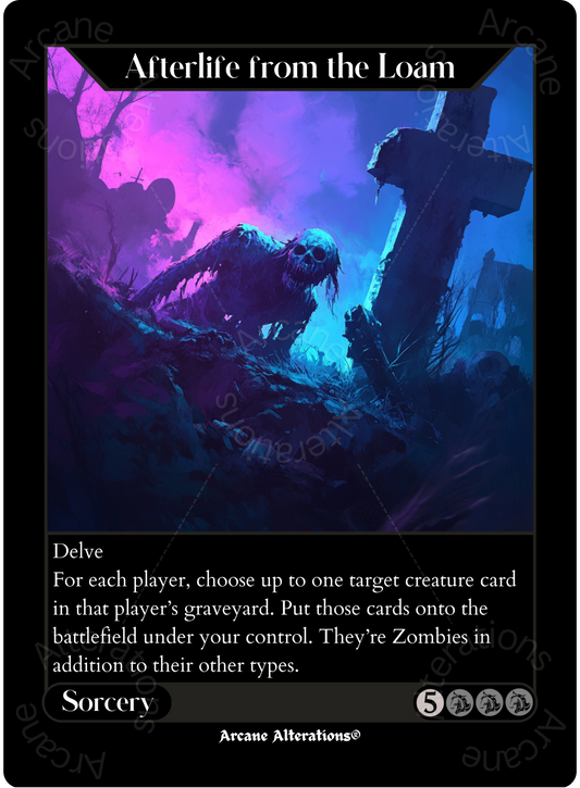 Afterlife from the Loam - High Quality Altered Art Custom Proxy Cards
