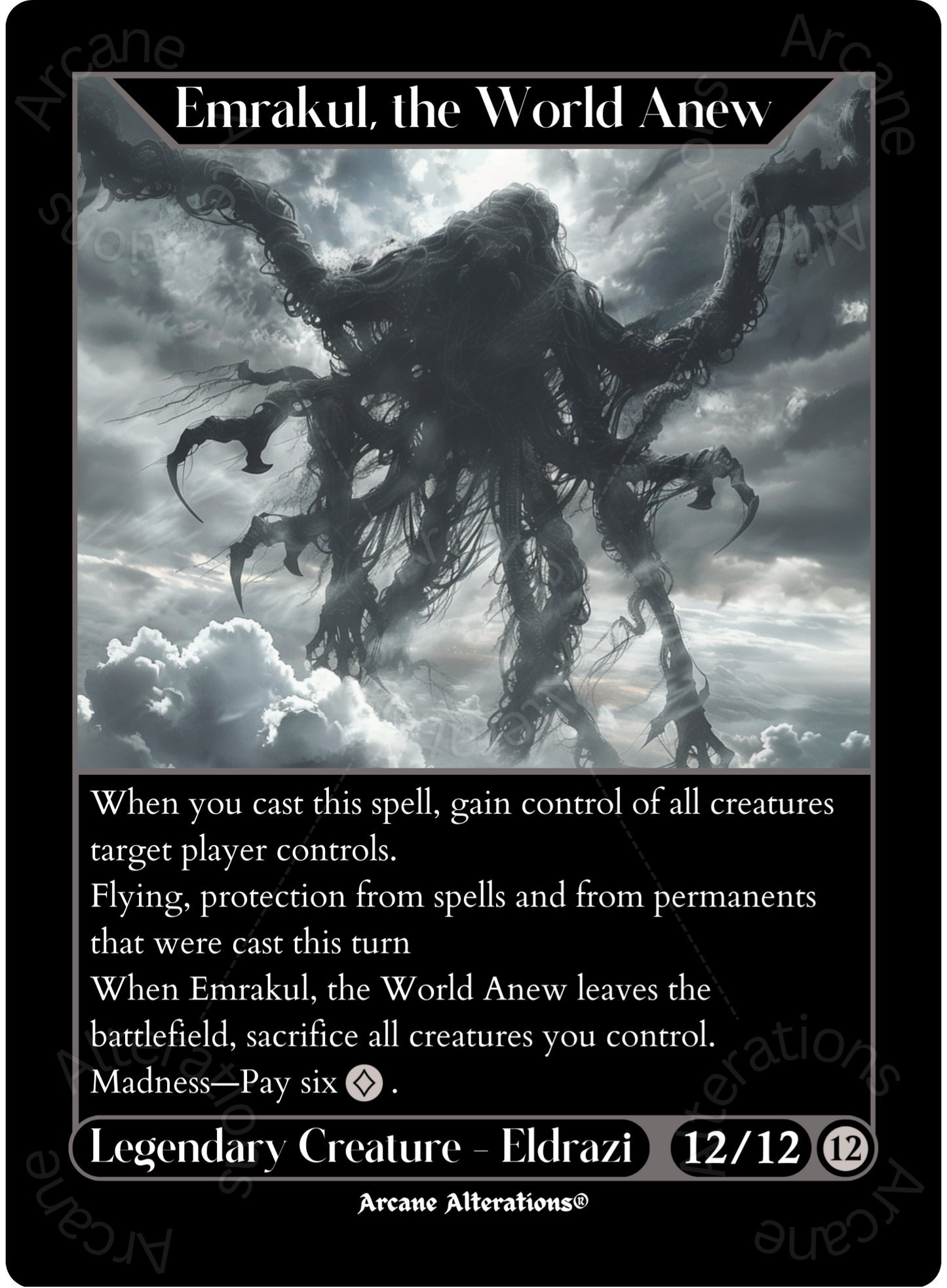 Emrakul, the World Anew - High Quality Altered Art Custom Proxy Cards