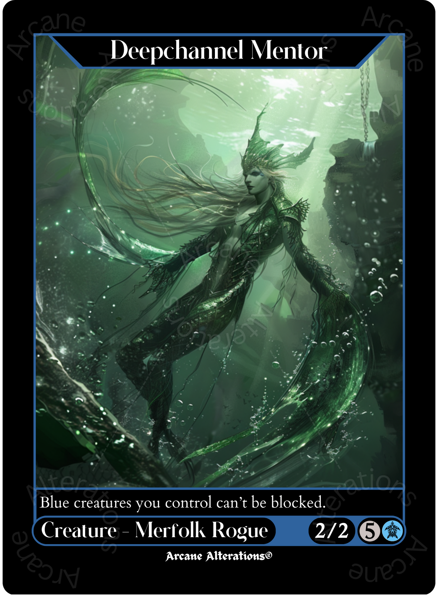 Deepchannel Mentor - High Quality Altered Art Custom Proxy Cards