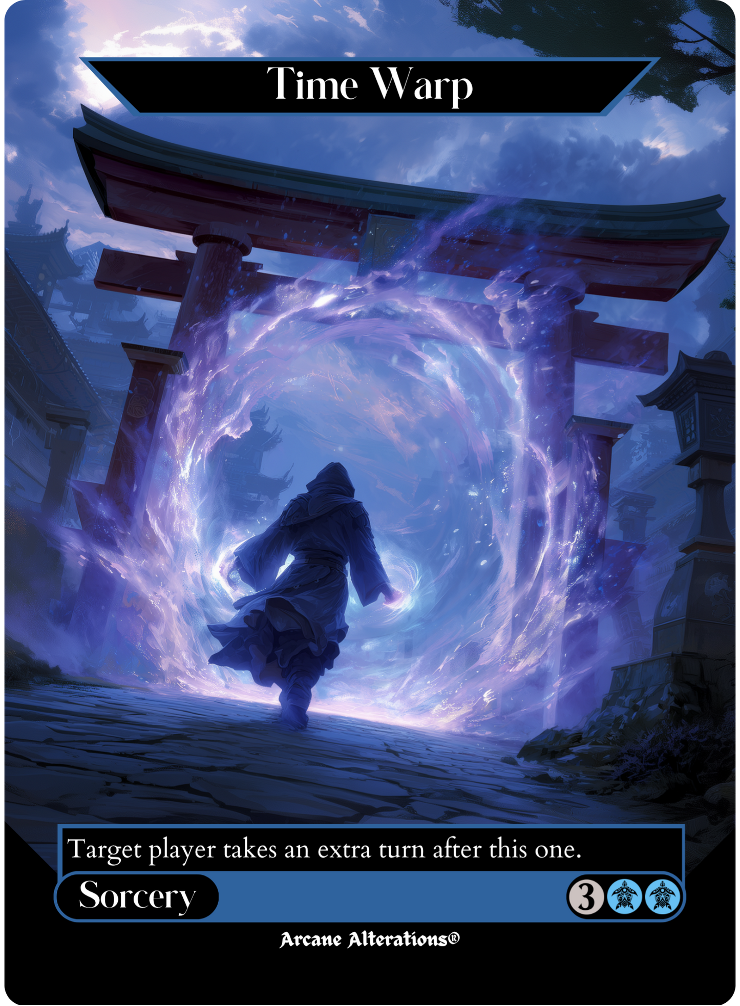 Time Warp - Full Art Altered Art Custom Proxy Cards
