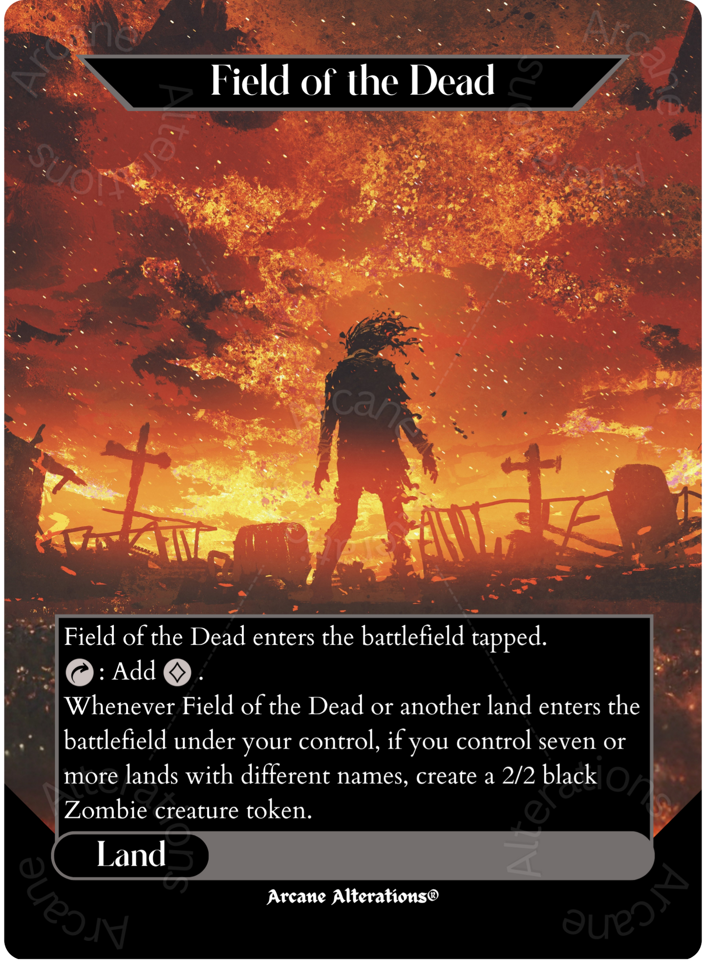Field of the Dead - Full Art Altered Art Custom Proxy Cards