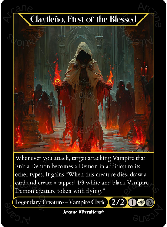 Clavileno, First of the Blessed - High Quality Altered Art Custom Proxy Cards