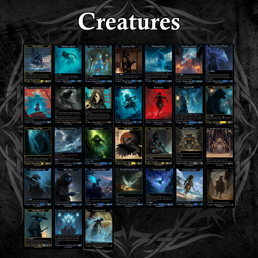 Yuriko, the Tiger's Shadow Commander Deck Fully Customized