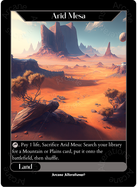 Arid Mesa - High Quality Altered Art Custom Proxy Cards