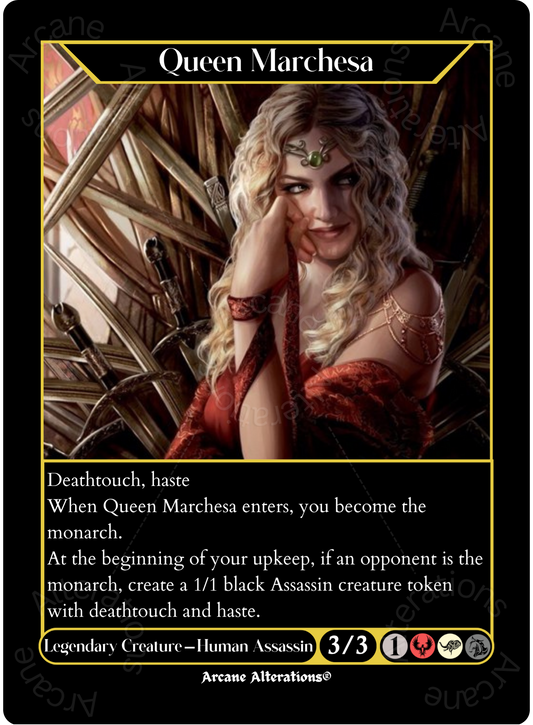 Queen Marchesa Cersei Lannister Game of Thrones Crossover Single - High Quality Altered Art Custom Proxy Cards