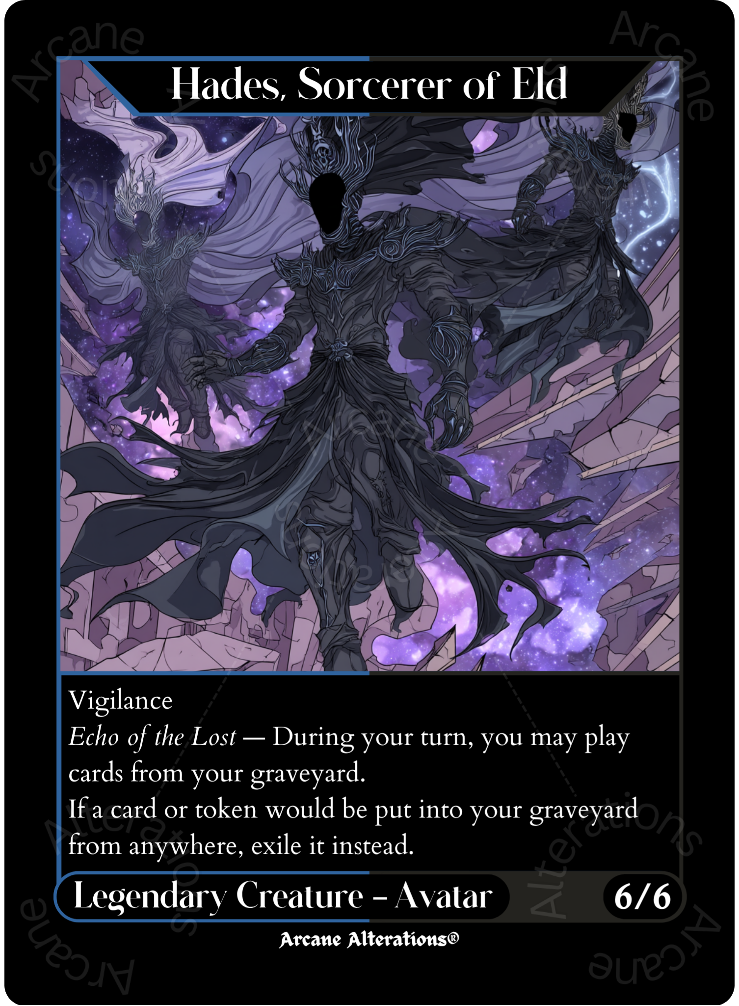 Emet-Selch, Unsundered / Hades, Sorcerer of Eld - High Quality Altered Art Custom Proxy Cards Emet-Selch, Unsundered / Hades, Sorcerer of Eld - High Quality Altered Art Custom Proxy Cards