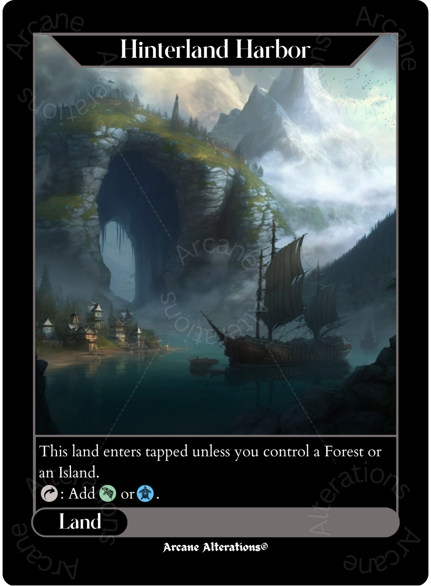 Hinterland Harbor - High Quality Altered Art Custom Proxy Cards