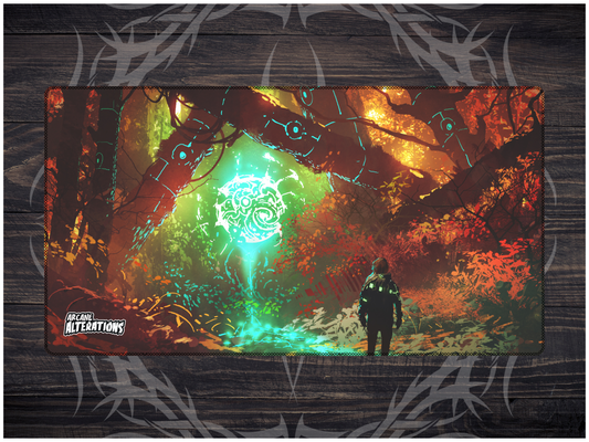 Fall Forest Anomaly Stitched Edge Playmat 24"x14" (2mm)