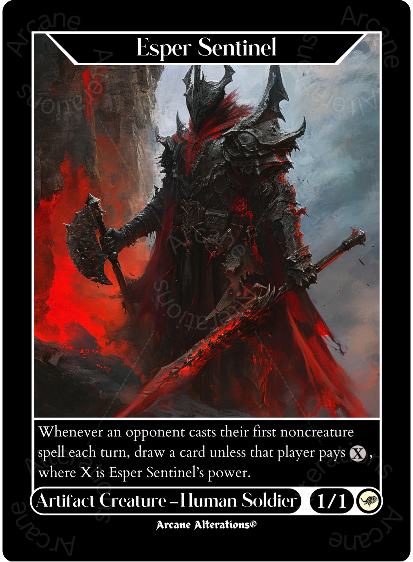 Esper Sentinel - High Quality Altered Art Custom Proxy Cards