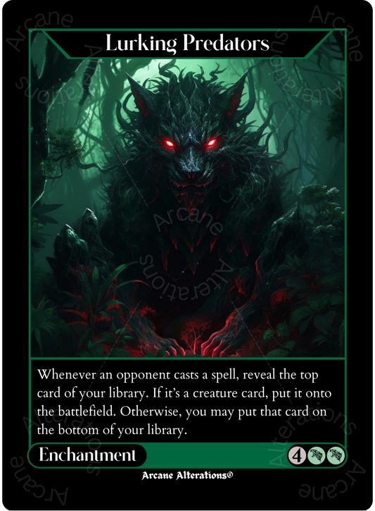 Lurking Predators - High Quality Altered Art Custom Proxy Cards