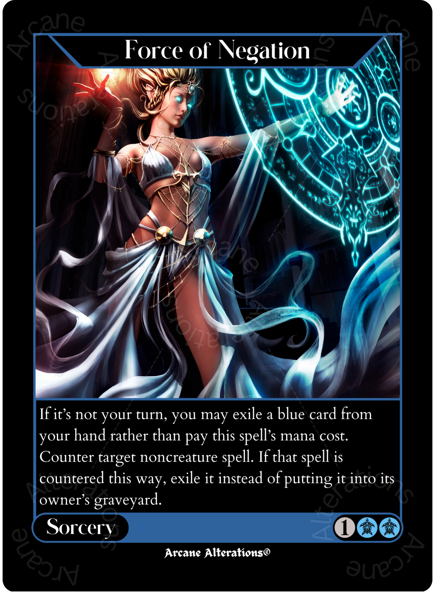 Force of Negation - High Quality Altered Art Custom Proxy Cards