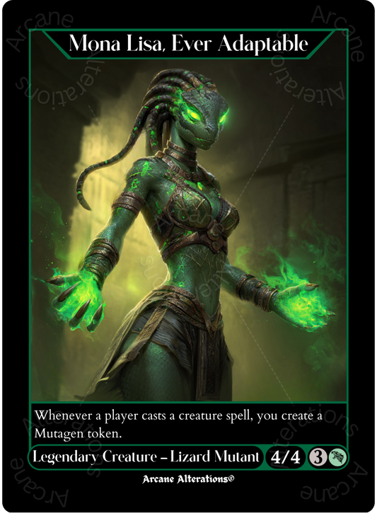 Mona Lisa, Ever Adaptable - High Quality Altered Art Custom Proxy Cards