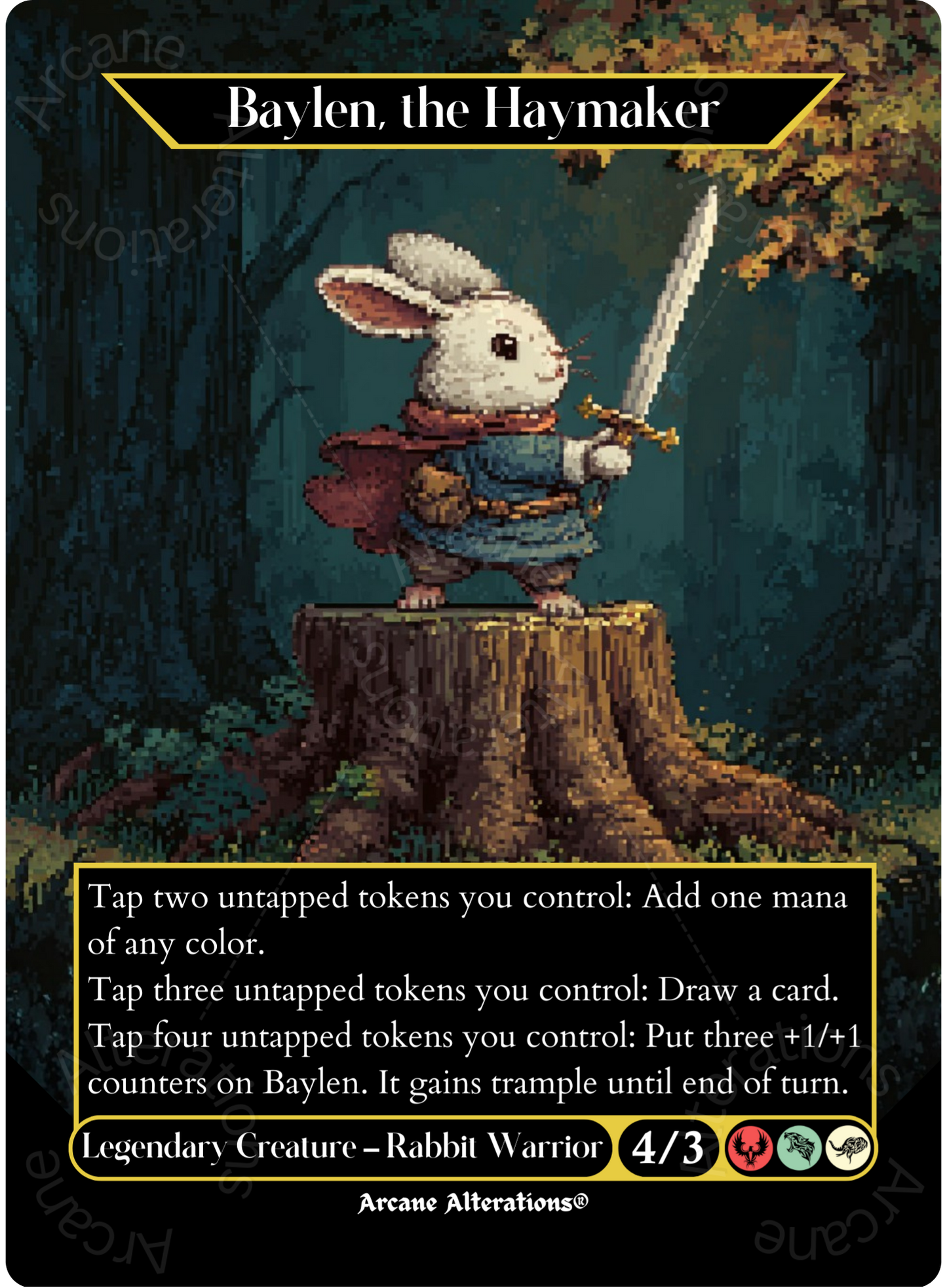 Baylen, the Haymaker - Full Art Altered Art Custom Proxy Cards