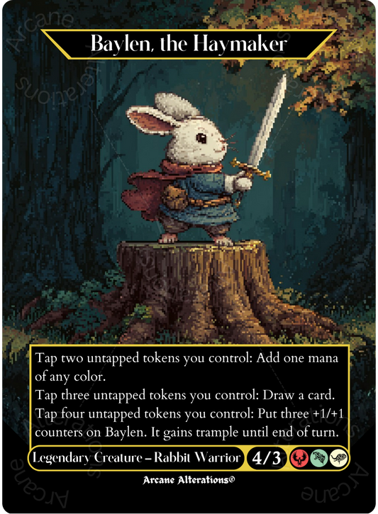 Baylen, the Haymaker - Full Art Altered Art Custom Proxy Cards