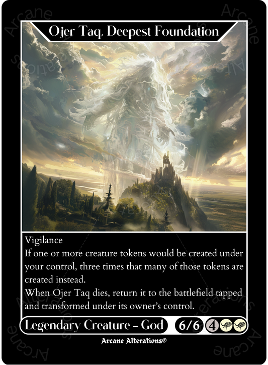 Ojer Taq, Deepest Foundation - High Quality Altered Art Custom Proxy Cards