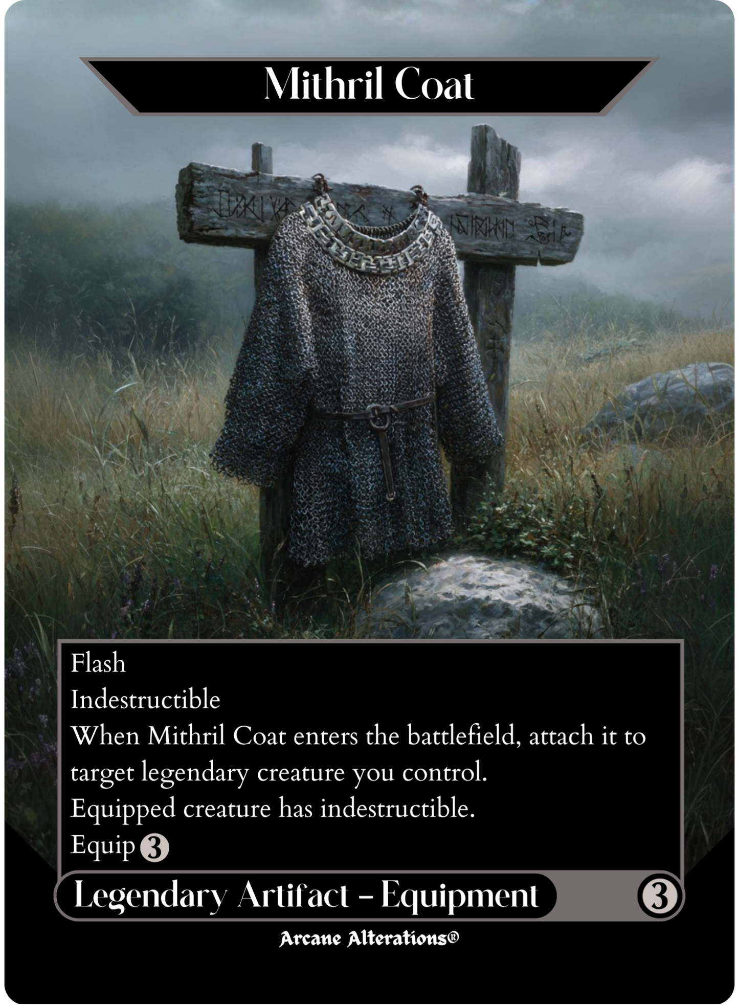 Mithril Coat - Full Art Altered Art Custom Proxy Cards