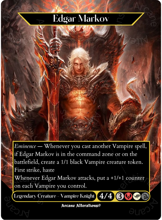 Edgar Markov - Full Art Altered Art Custom Proxy Cards