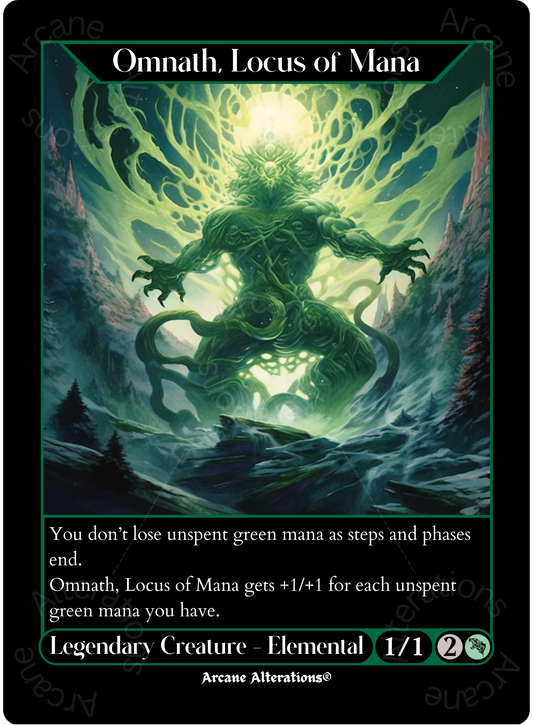 Omnath, Locus of Mana - High Quality Altered Art Custom Proxy Cards