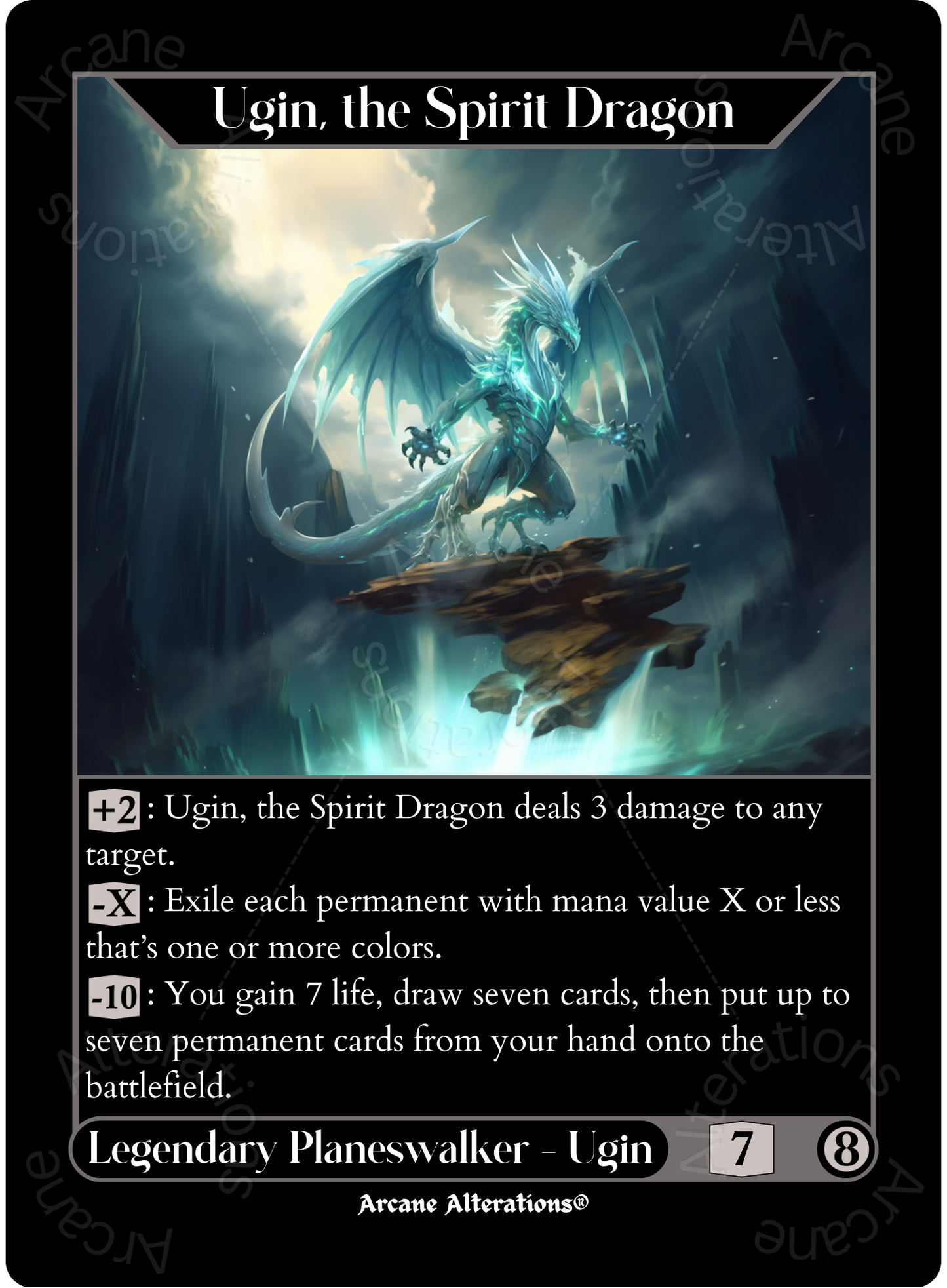 Ugin, the Spirit Dragon - High Quality Altered Art Custom Proxy Cards