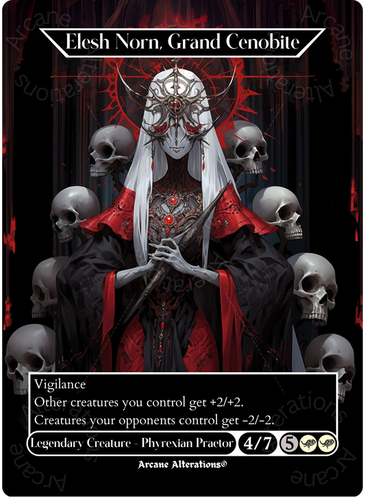 Elesh Norn, Grand Cenobite - Full Art Altered Art Custom Proxy Cards