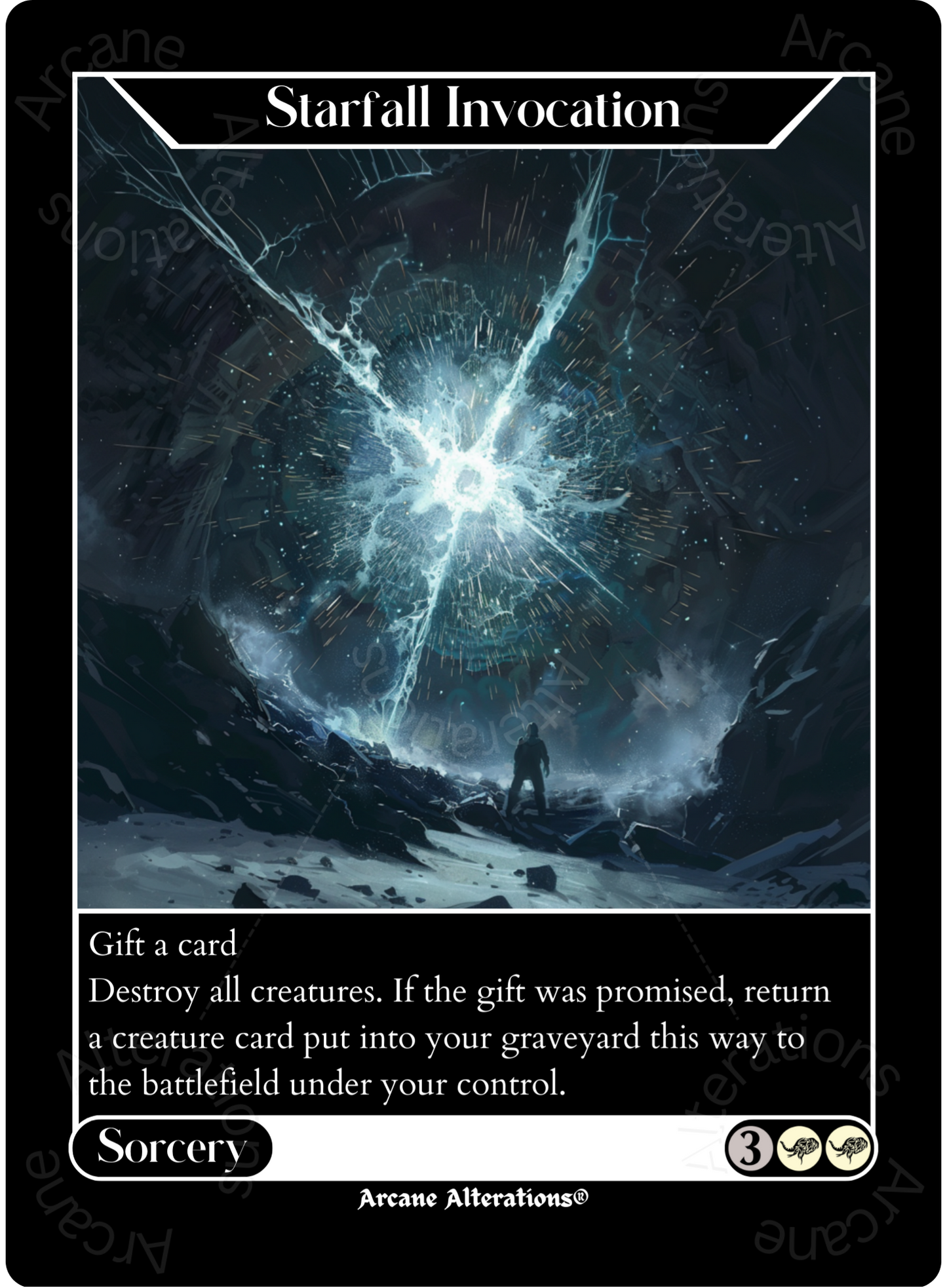 Starfall Invocation - High Quality Altered Art Custom Proxy Cards