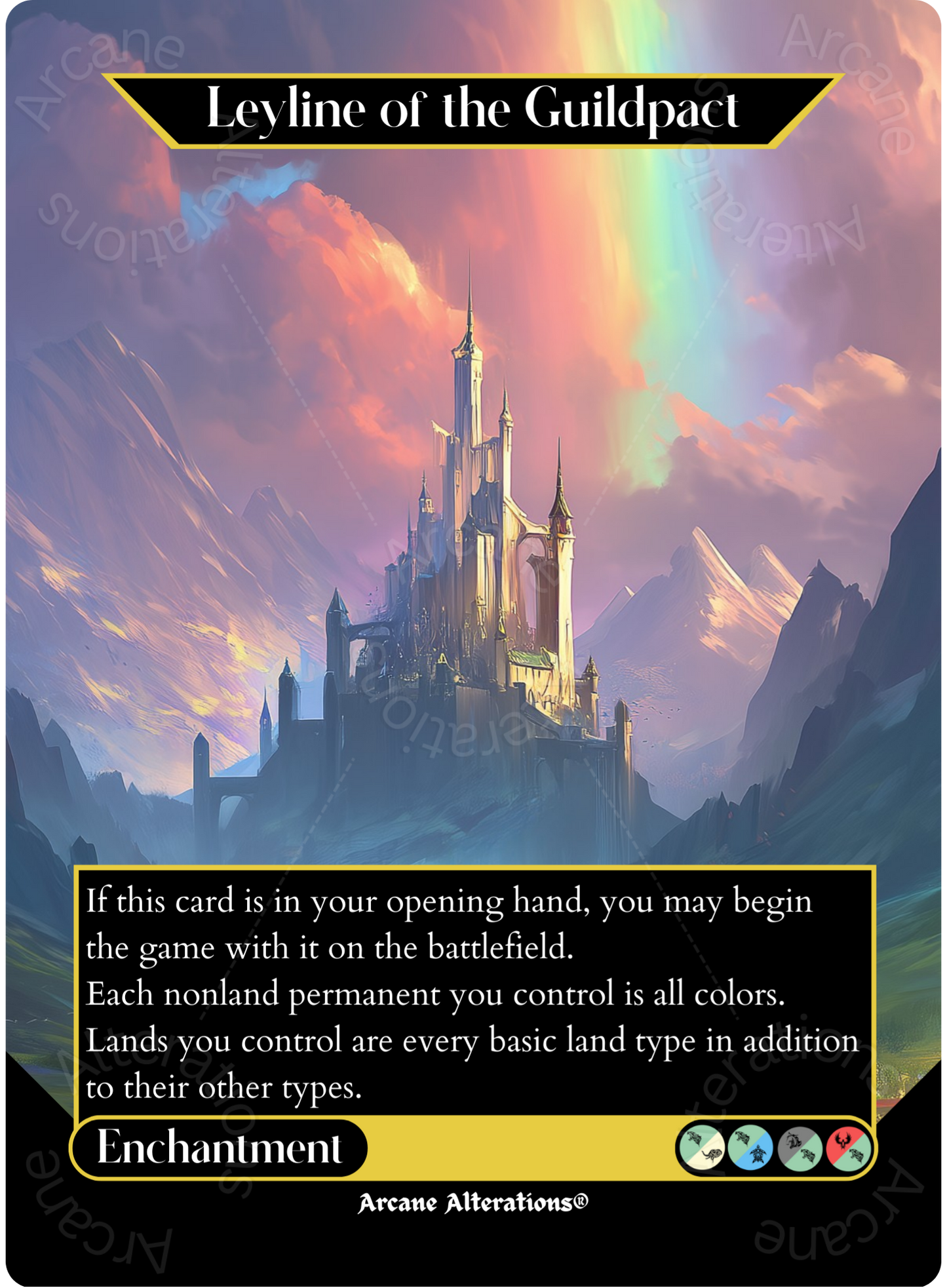 Leyline of the Guildpact - Full Art Altered Art Custom Proxy Cards