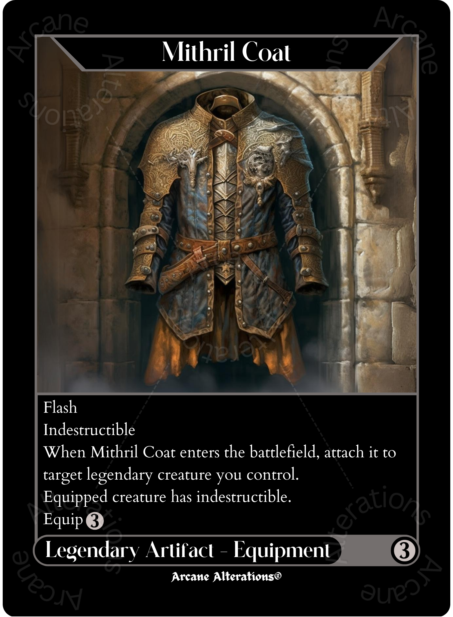 Mithril Coat - High Quality Altered Art Custom Proxy Cards – Arcane ...