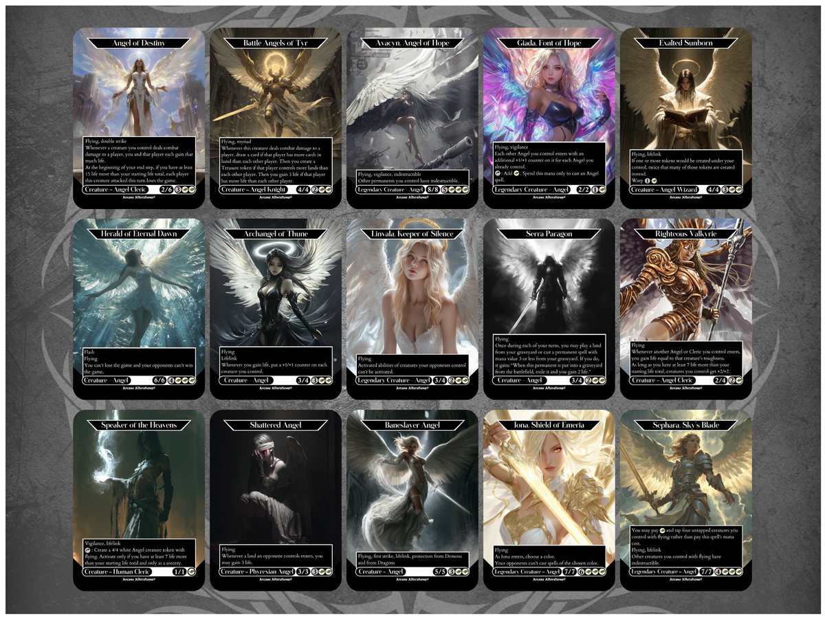 Angel 15-Card Discount Bundle - Full Art Altered Art Custom Proxy Cards