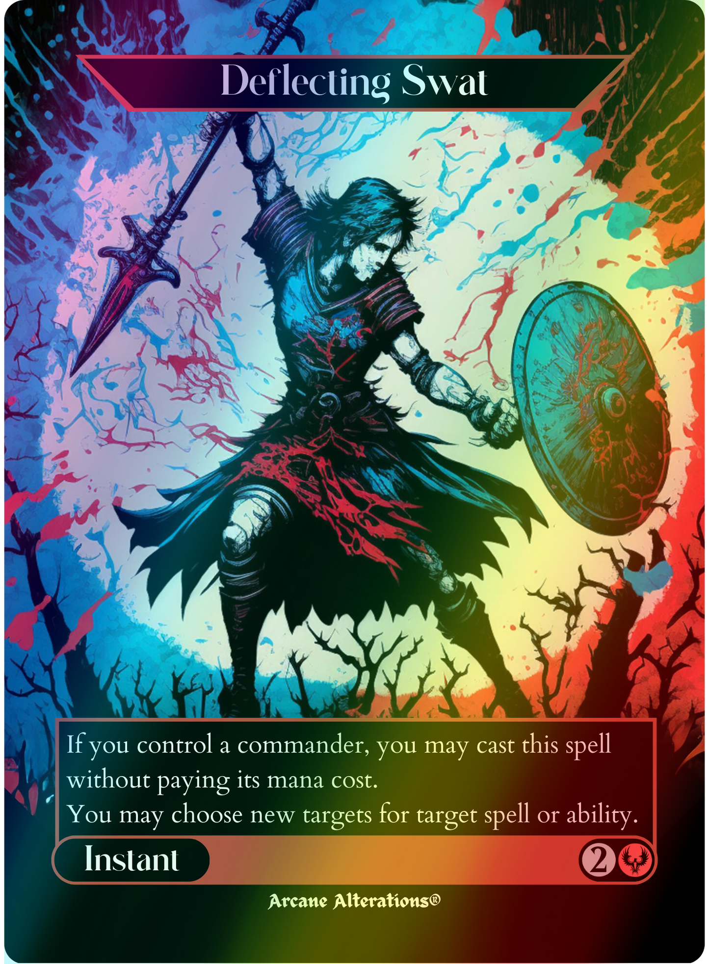 Deflecting Swat - Full Art Altered Art Custom Proxy Cards