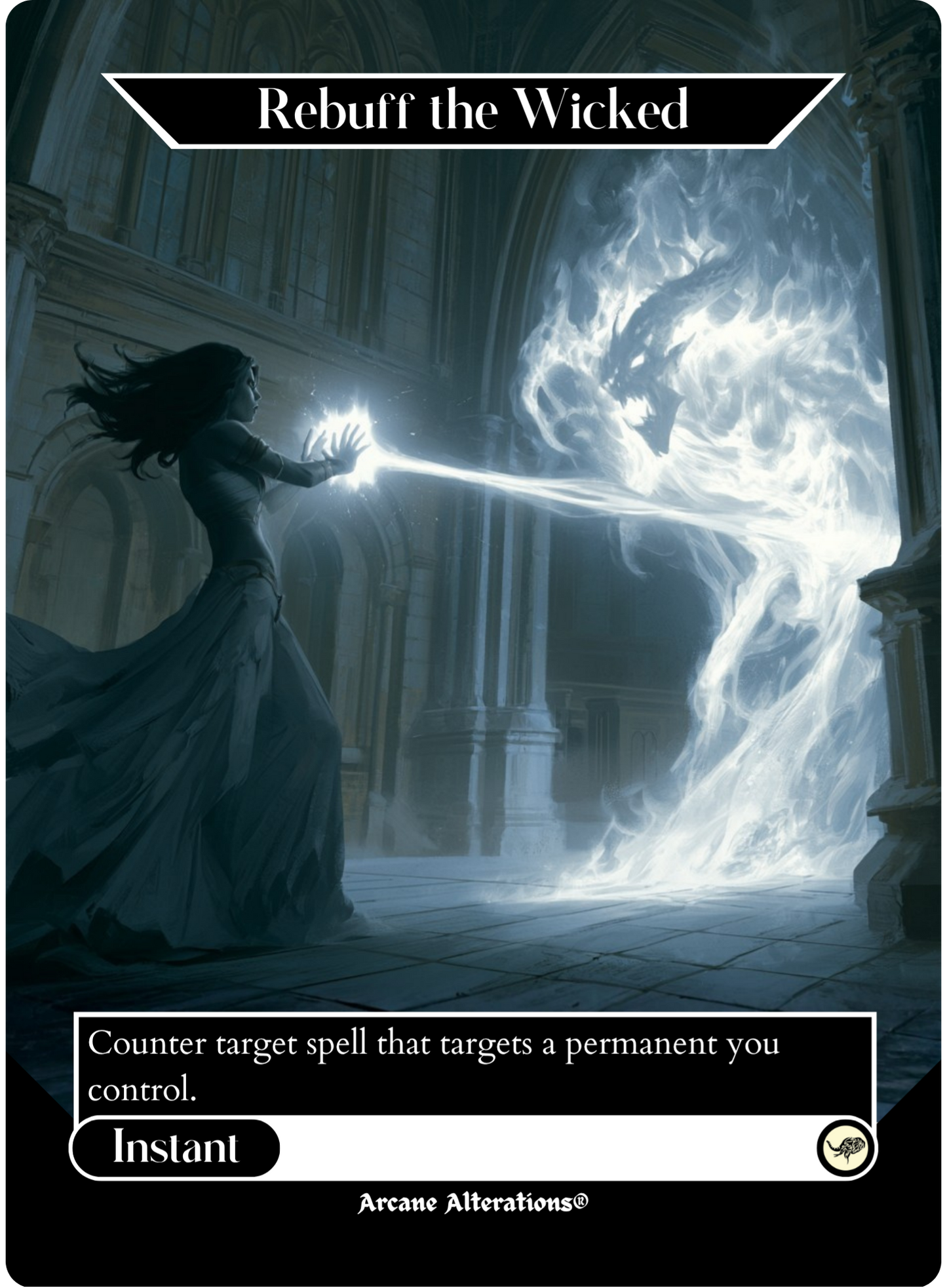 Rebuff the Wicked - Full Art Altered Art Custom Proxy Cards