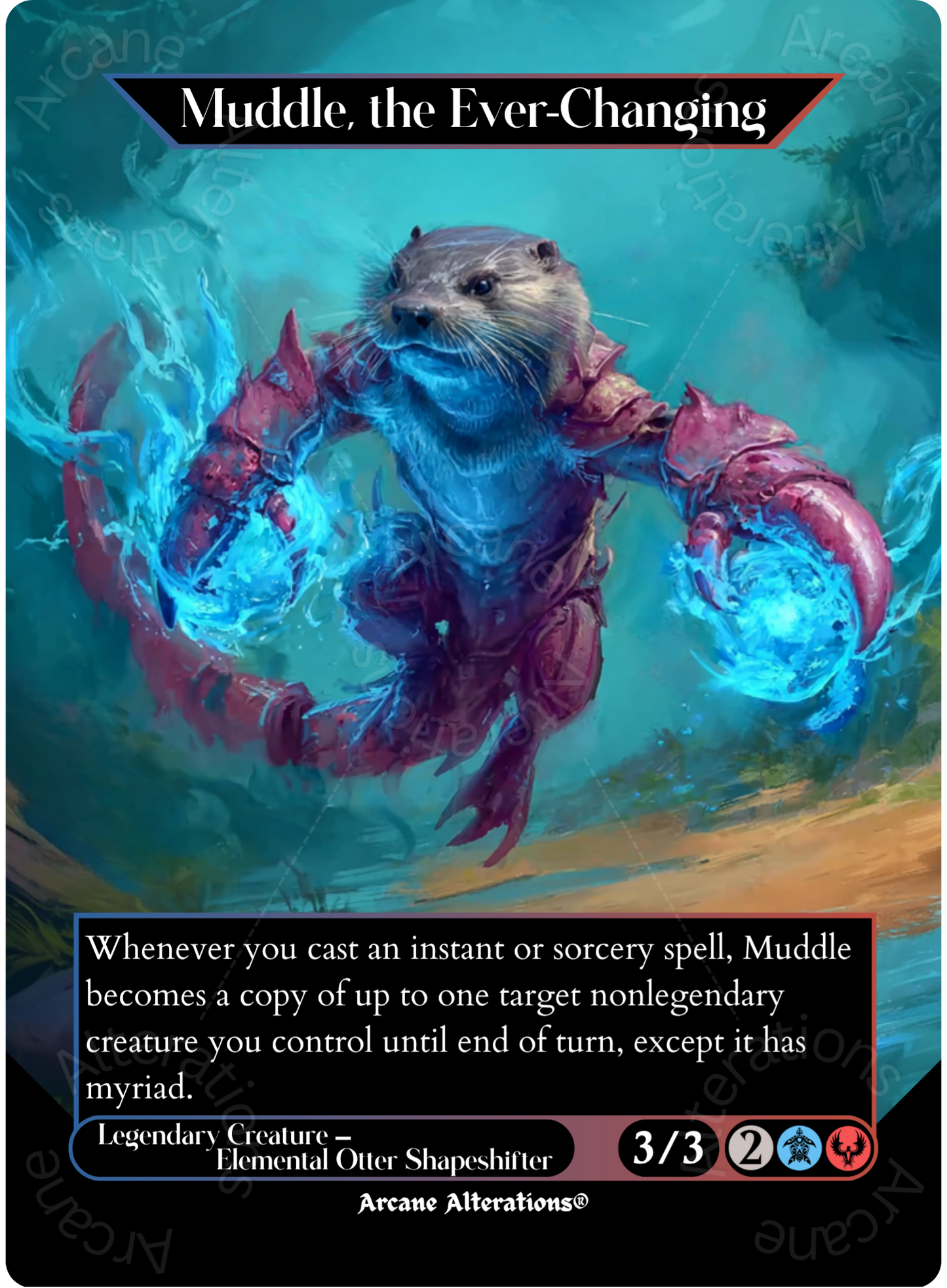 Muddle, the Ever-Changing - Full Art Altered Art Custom Proxy Cards
