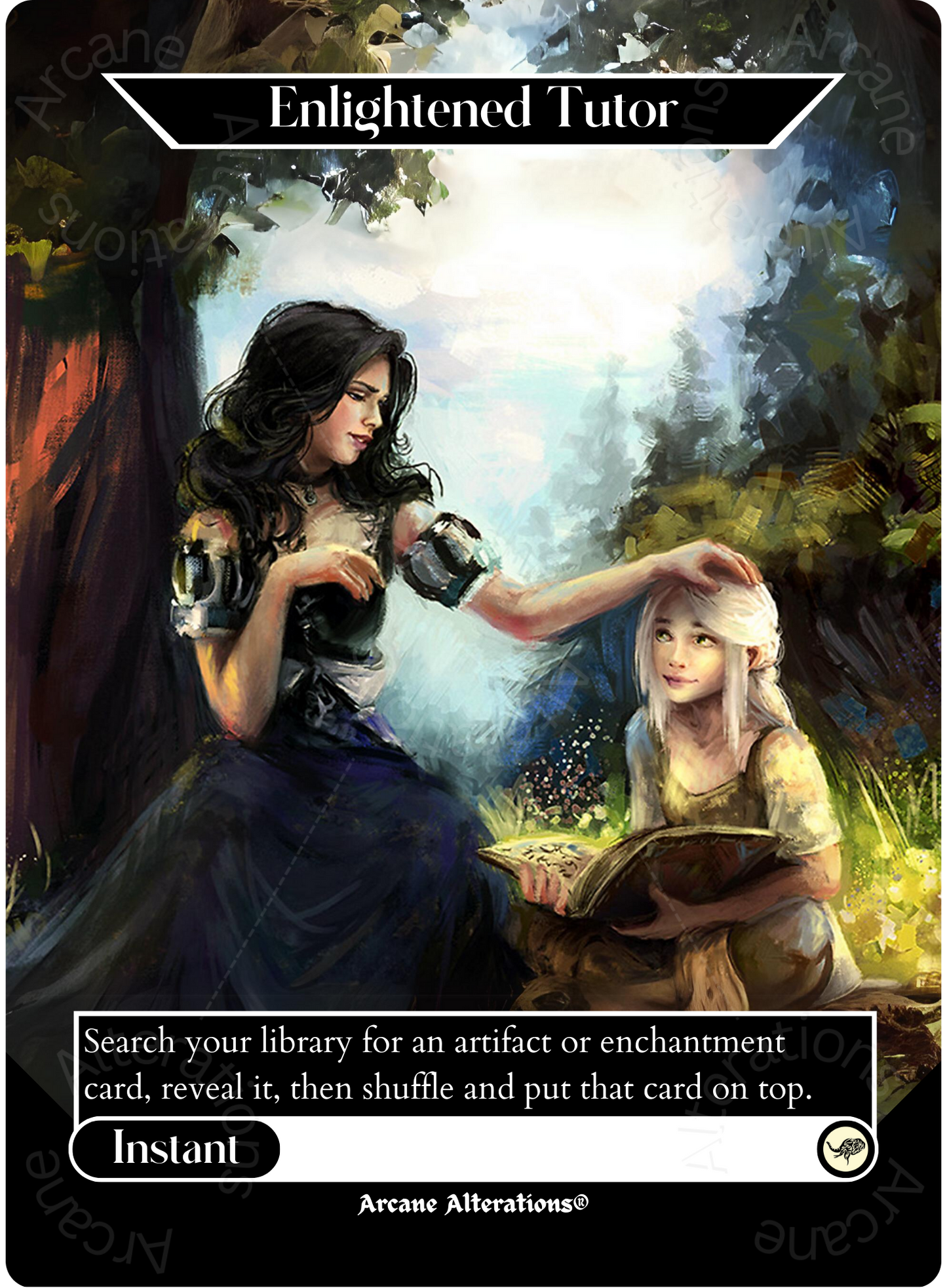 Enlightened Tutor - Full Art Altered Art Custom Proxy Cards