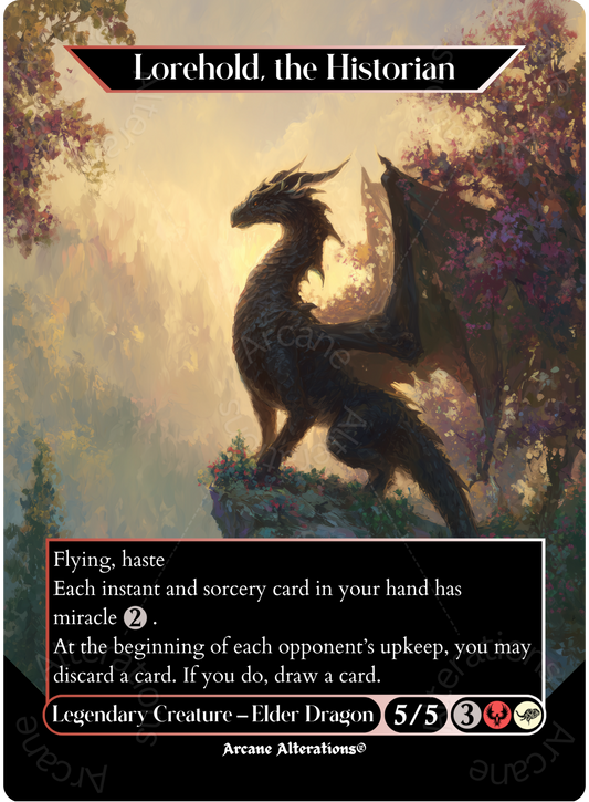 Lorehold, the Historian - Full Art Altered Art Custom Proxy Cards