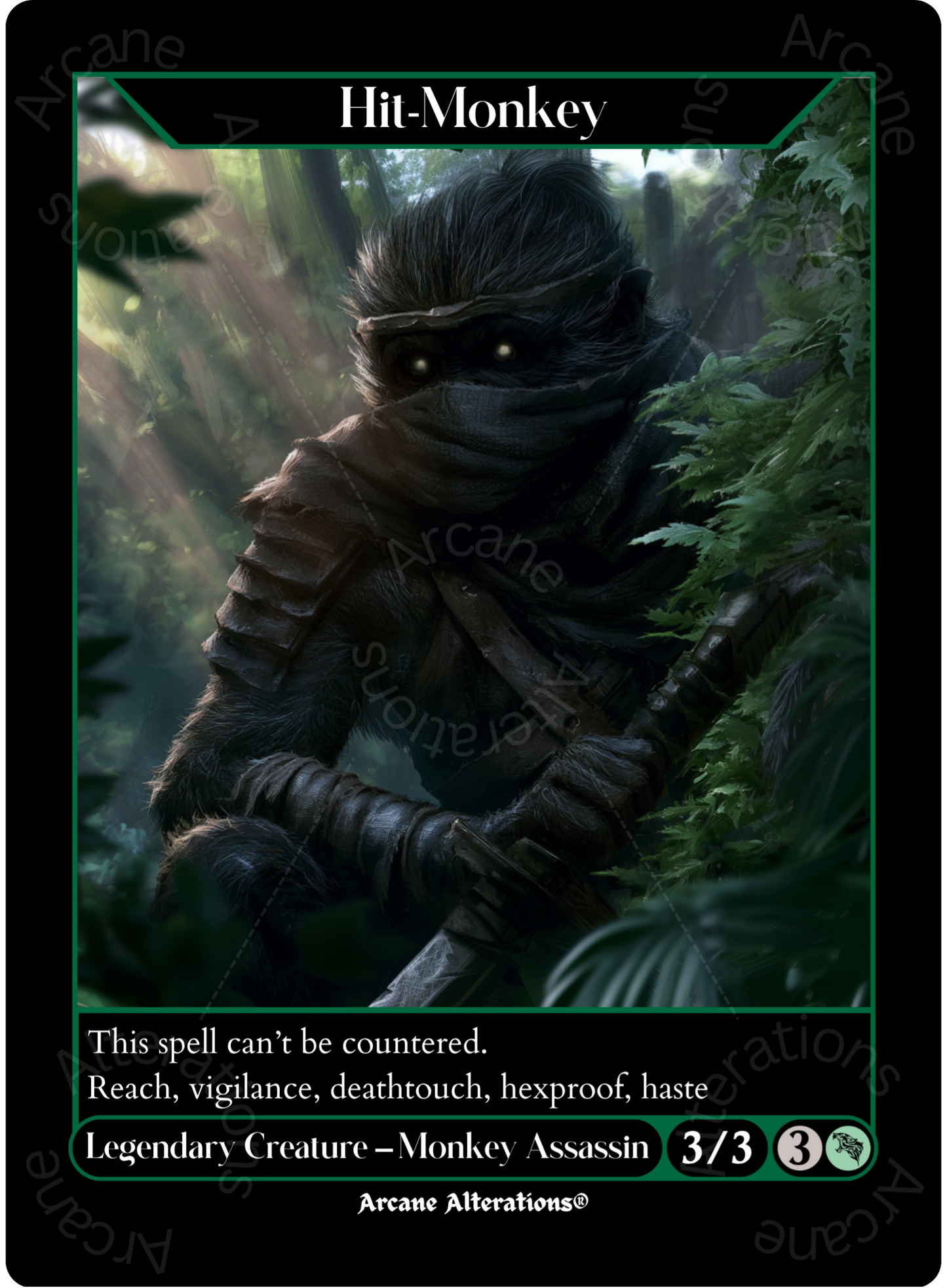 Hit-Monkey - High Quality Altered Art Custom Proxy Cards