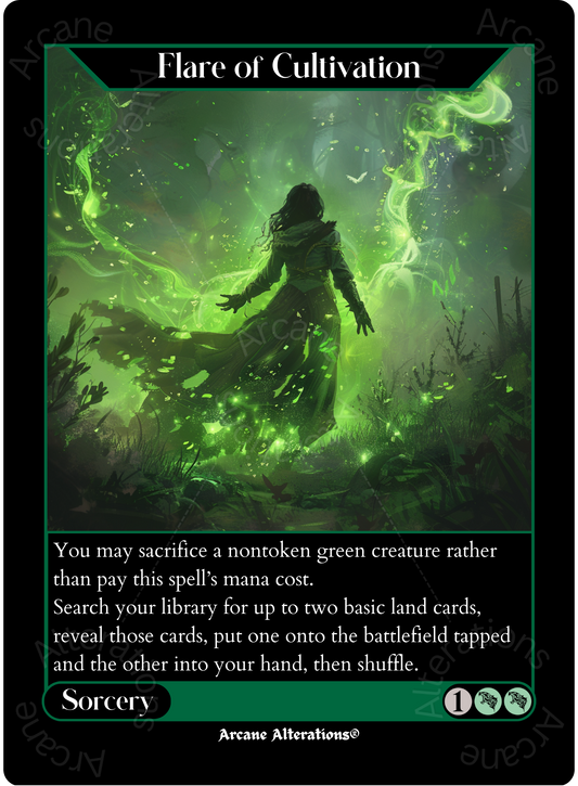 Flare of Cultivation - High Quality Altered Art Custom Proxy Cards