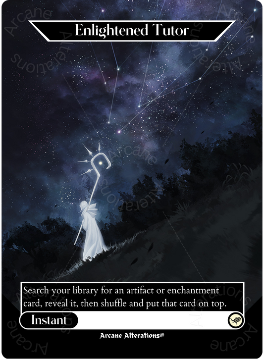 Enlightened Tutor - Full Art Altered Art Custom Proxy Cards