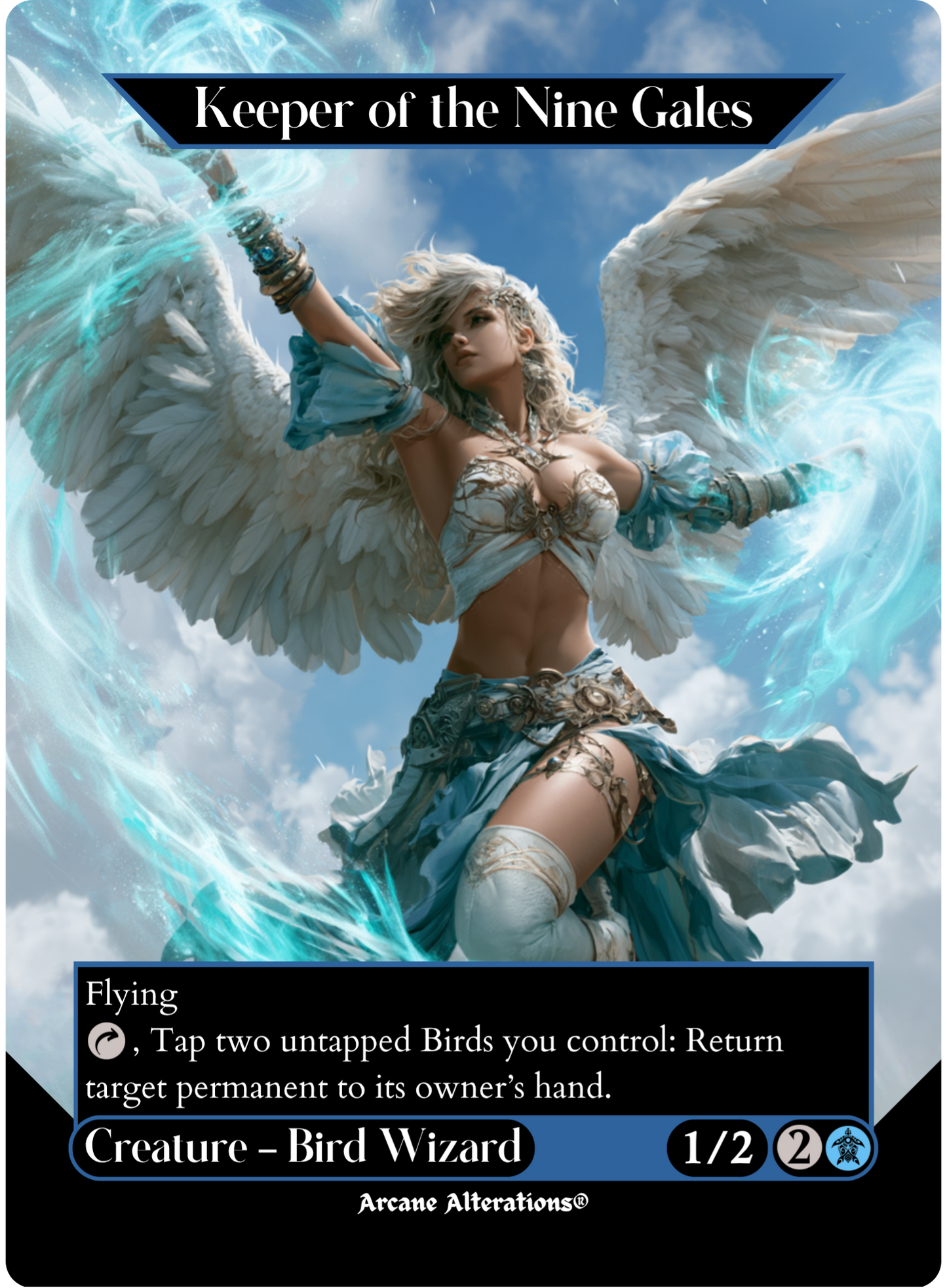 Keeper of the Nine Gales - Full Art Altered Art Custom Proxy Cards