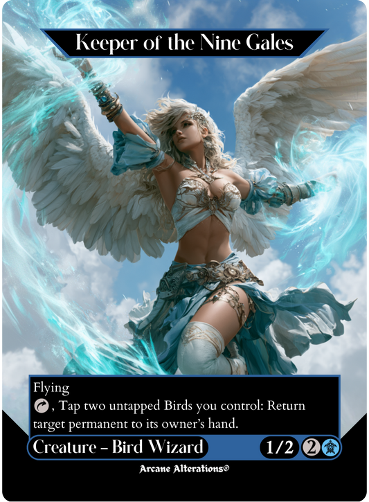Keeper of the Nine Gales - Full Art Altered Art Custom Proxy Cards