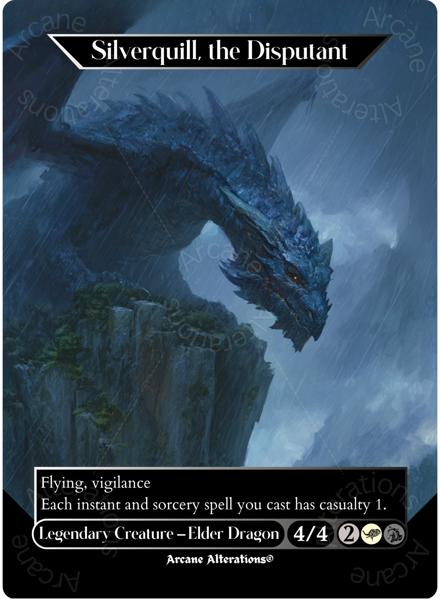 Silverquill, the Disputant - Full Art Altered Art Custom Proxy Cards