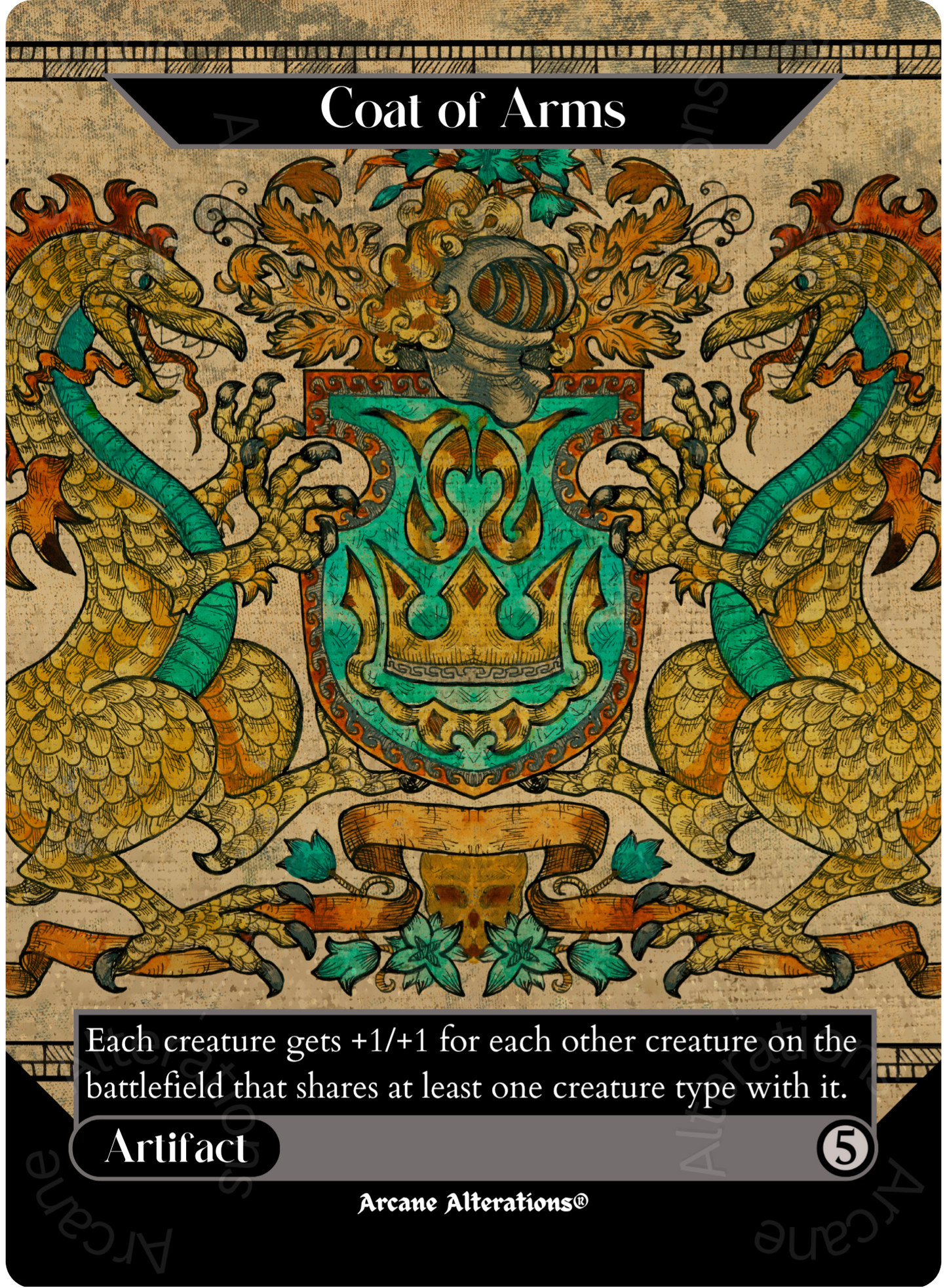 Coat of Arms - Full Art Altered Art Custom Proxy Cards
