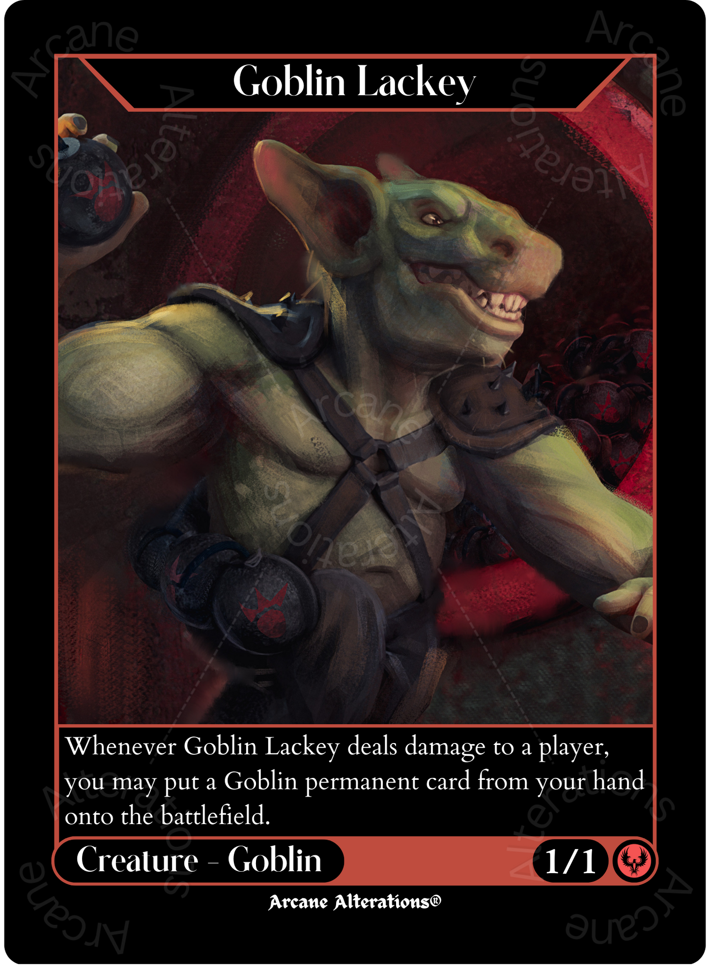 Goblin Lackey - High Quality Altered Art Custom Proxy Cards