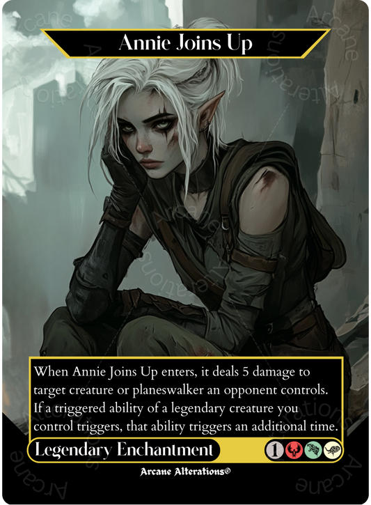 Annie Joins Up - Full Art Altered Art Custom Proxy Cards