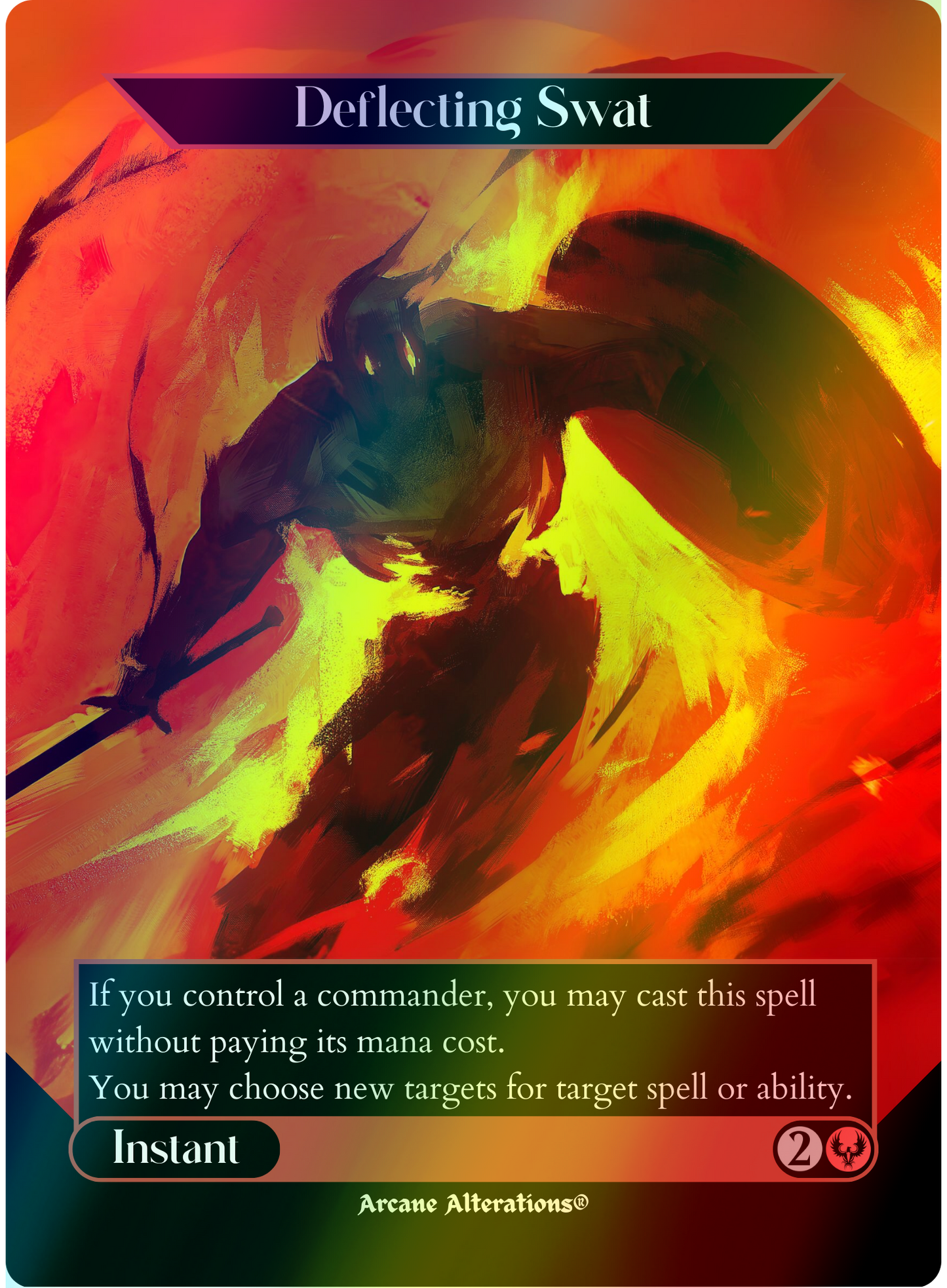 Deflecting Swat - Full Art Altered Art Custom Proxy Cards