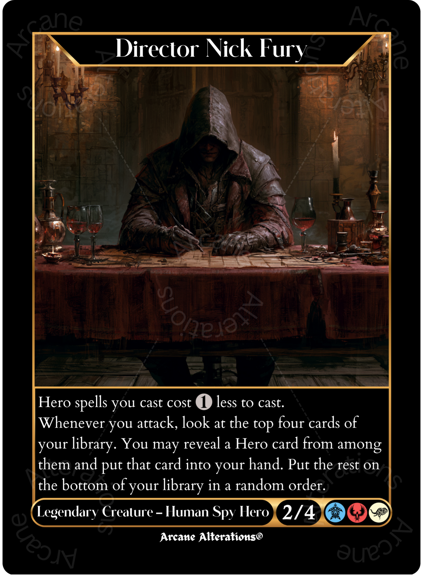 Director Nick Fury - High Quality Altered Art Custom Proxy Cards