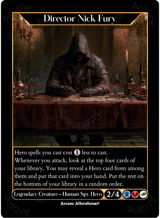 Director Nick Fury - High Quality Altered Art Custom Proxy Cards