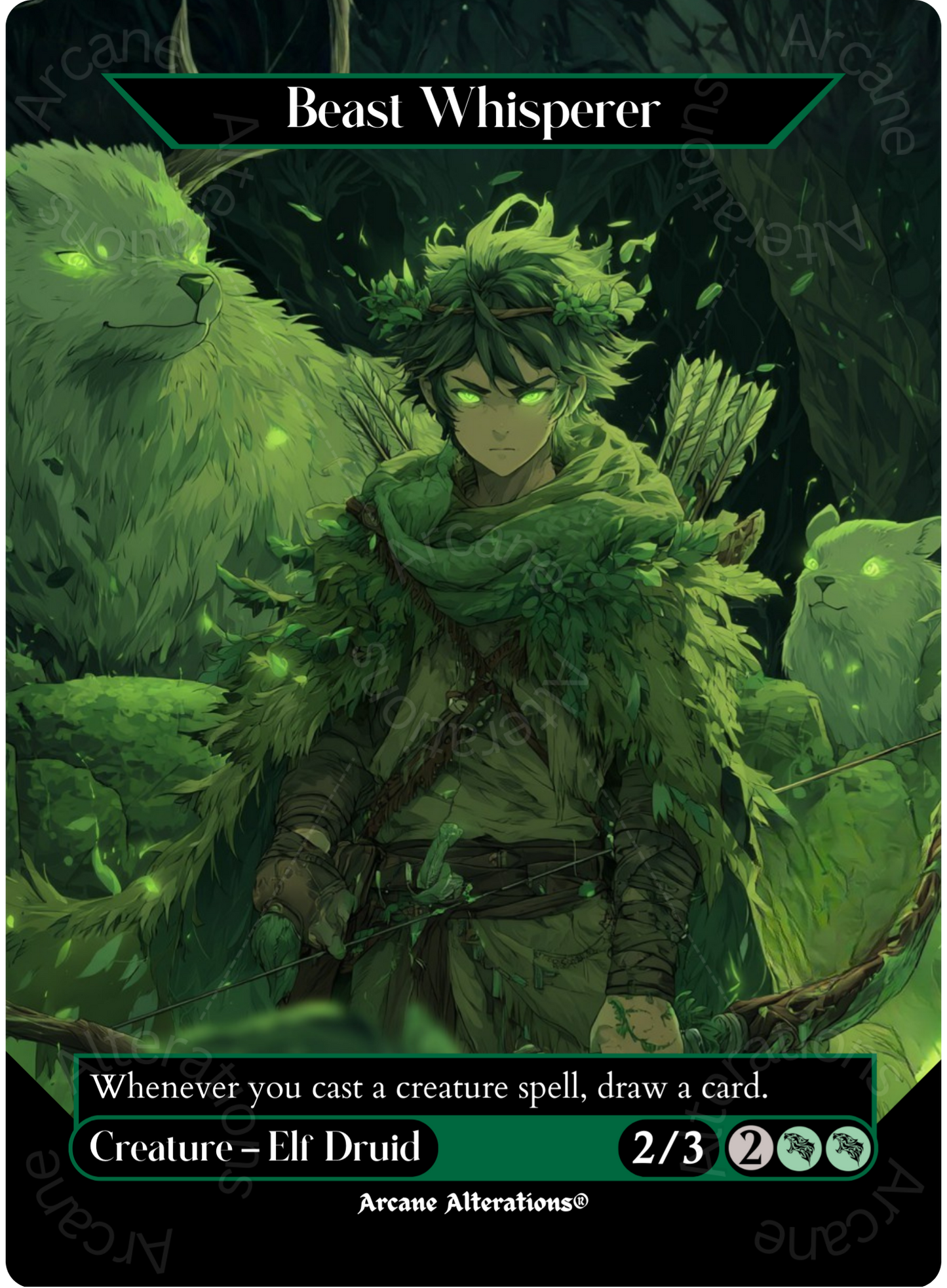 Beast Whisperer - Full Art Altered Art Custom Proxy Cards